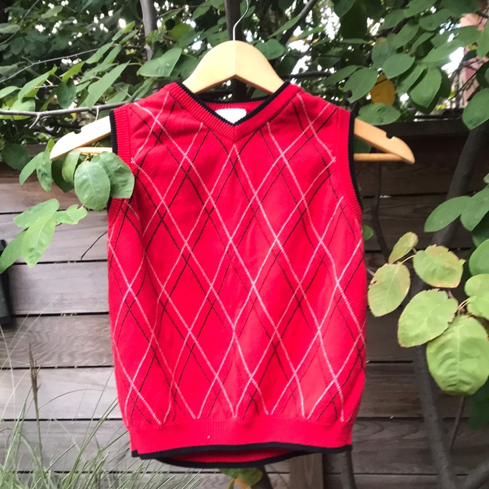 Boys argyle sweater vest